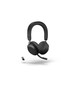 JABRA - Casque Evolve2 75 Duo MS USB-A, Noir