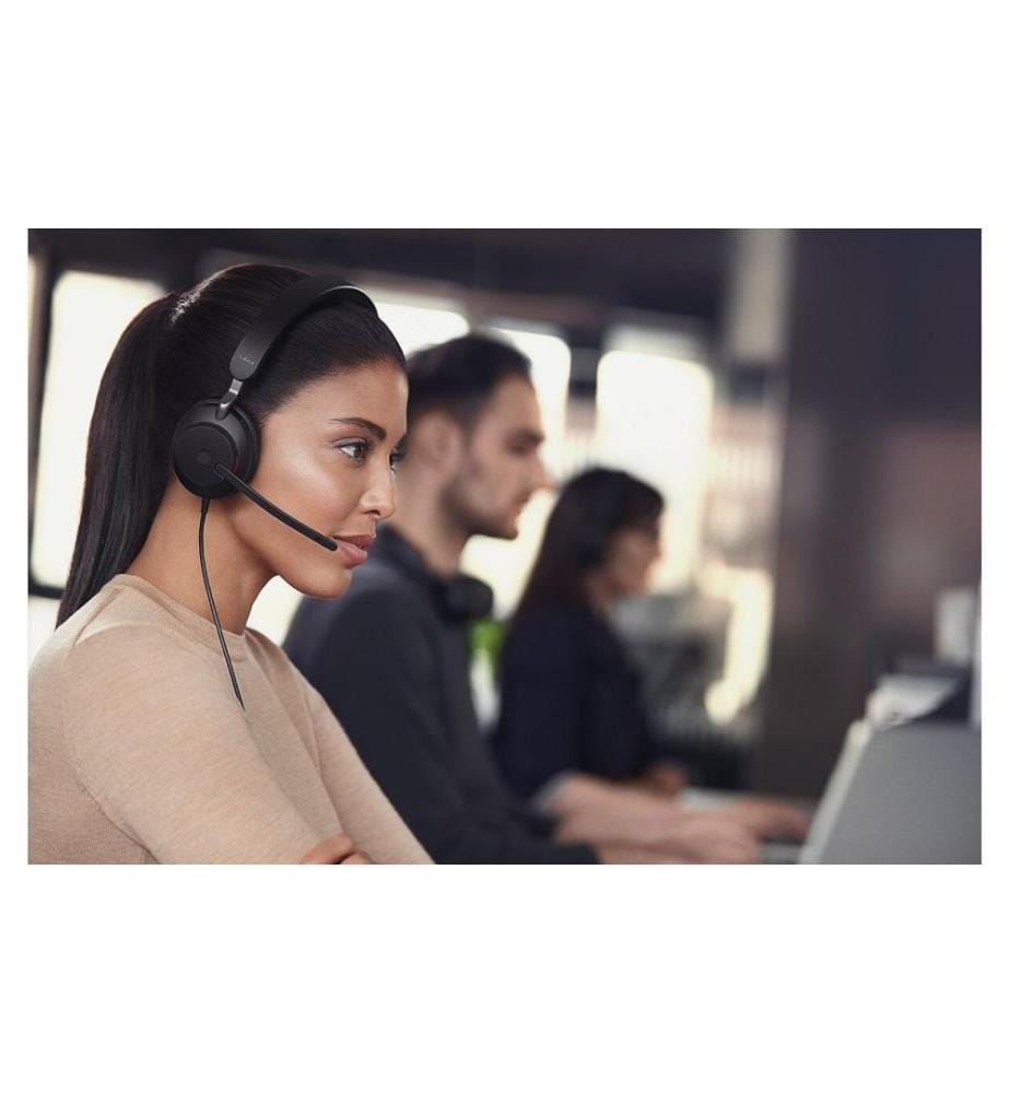 JABRA - Casque Evolve2 40 SE Duo UC Noir, USB-C