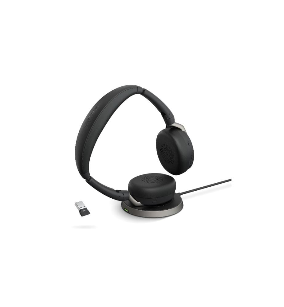 JABRA - Casque Evolve2 65 Flex Duo MS, USB-A, station de chargement incluse