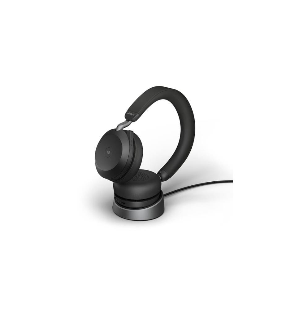 Jabra Headset Evolve2 75 Duo MS Schwarz, USB-C, inkl. Ladestation