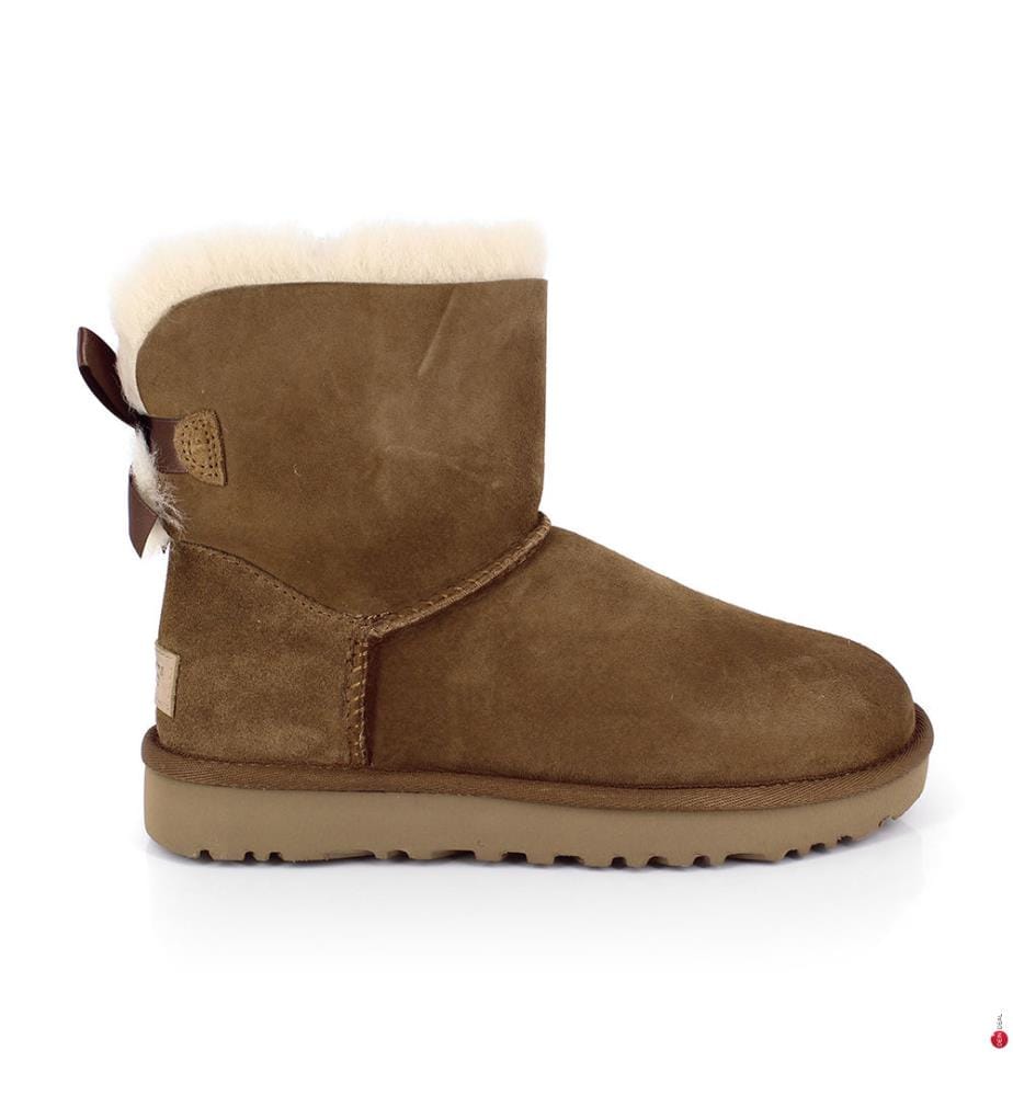 Leder-Stiefeletten Mini Bailey Bow II - Hellbraun