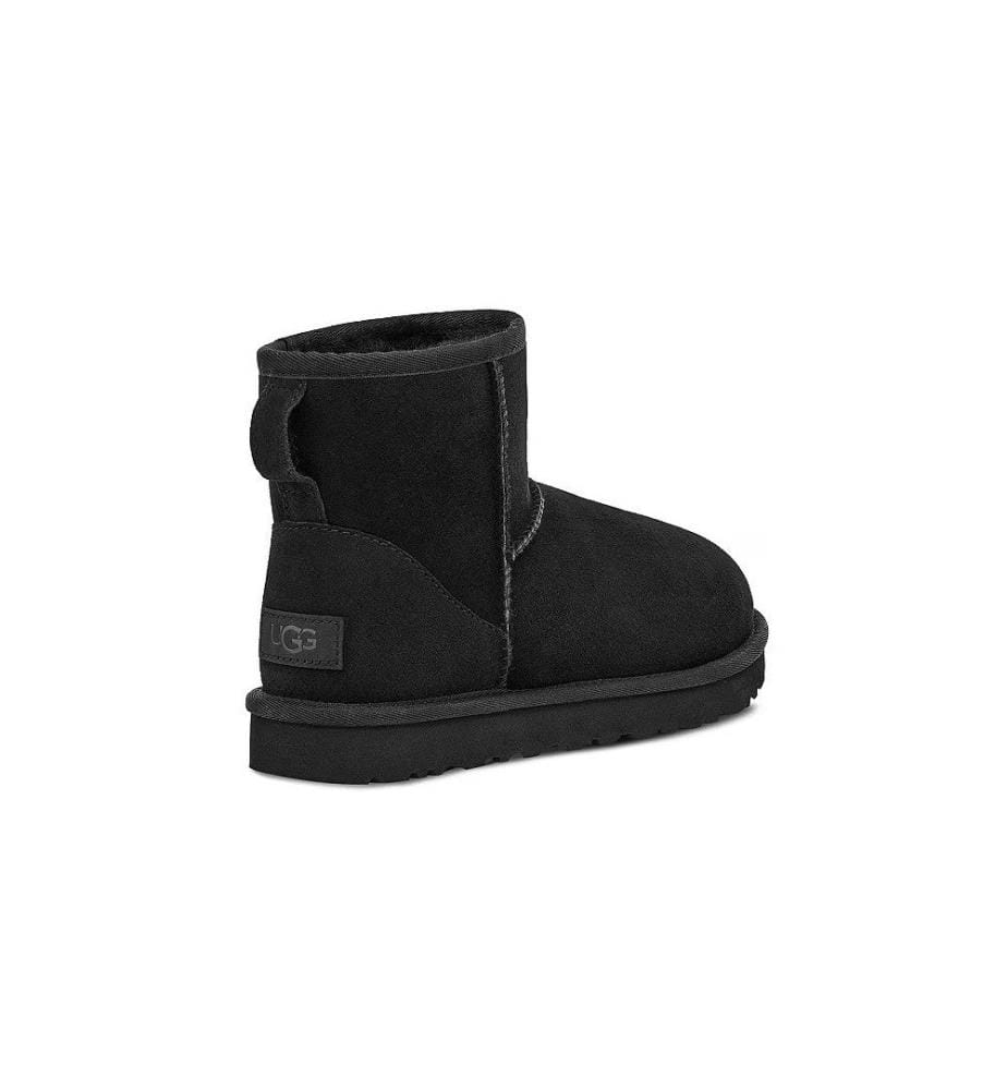 Leder-Stiefeletten Classic Mini II - Schwarz