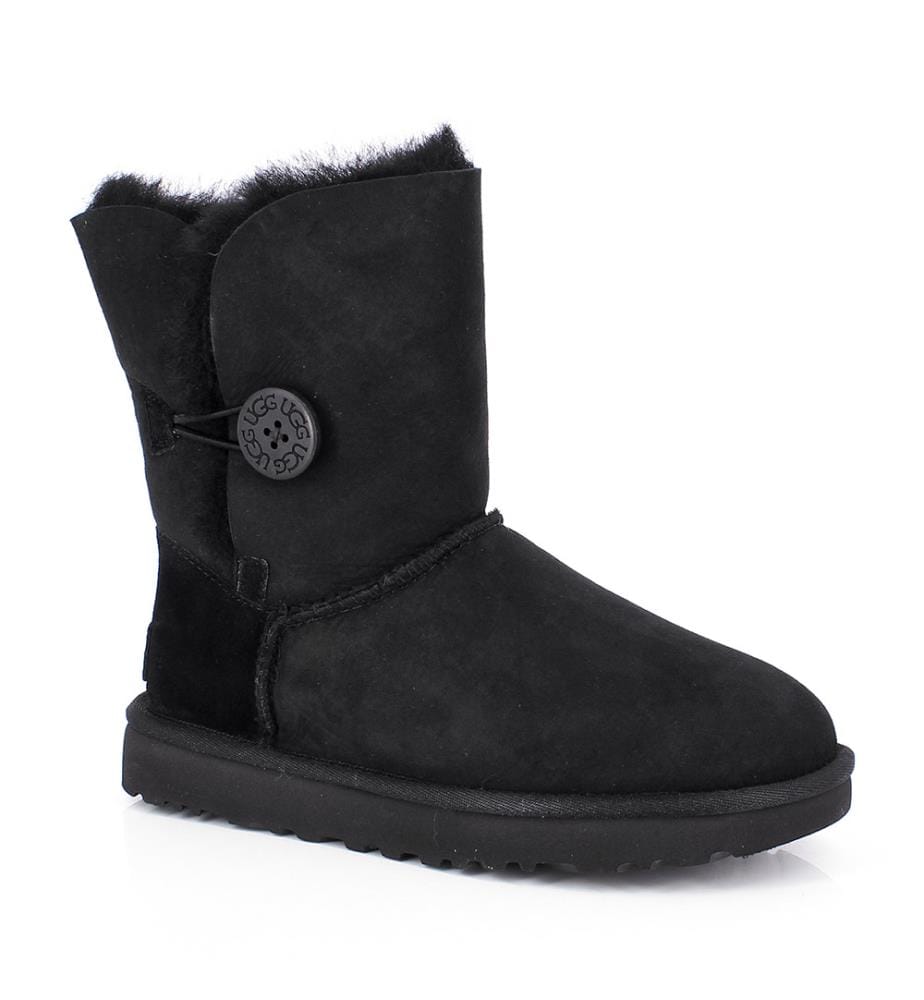 Lederstiefeletten - Schwarz