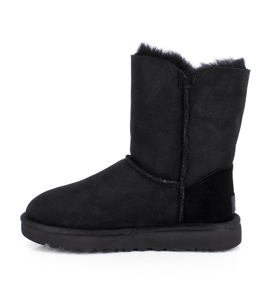 Lederstiefeletten - Schwarz