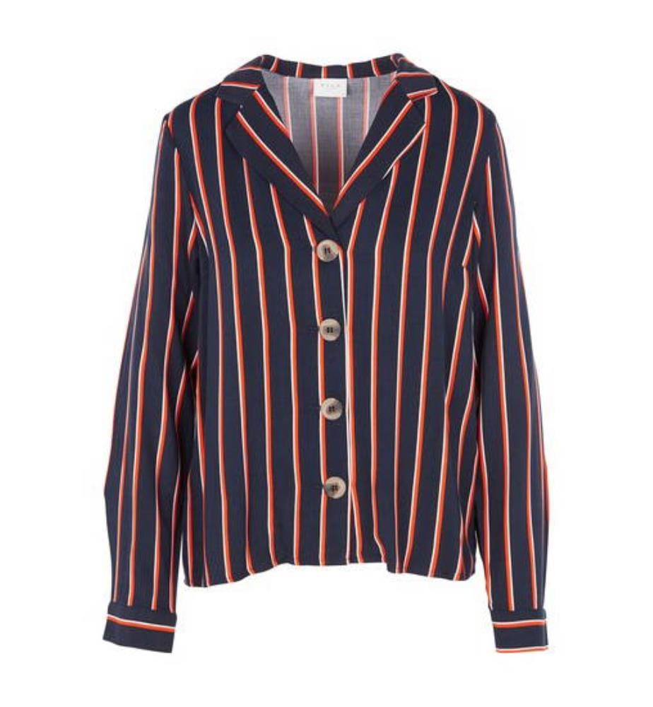 Camicia Sezu - Blu Marino e Rosso