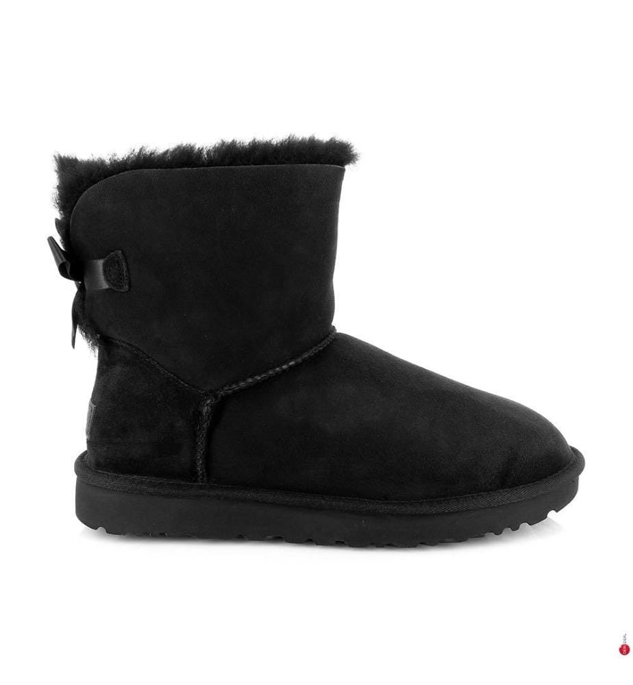 Lederstiefel Mini Bailey Bow II - Schwarz