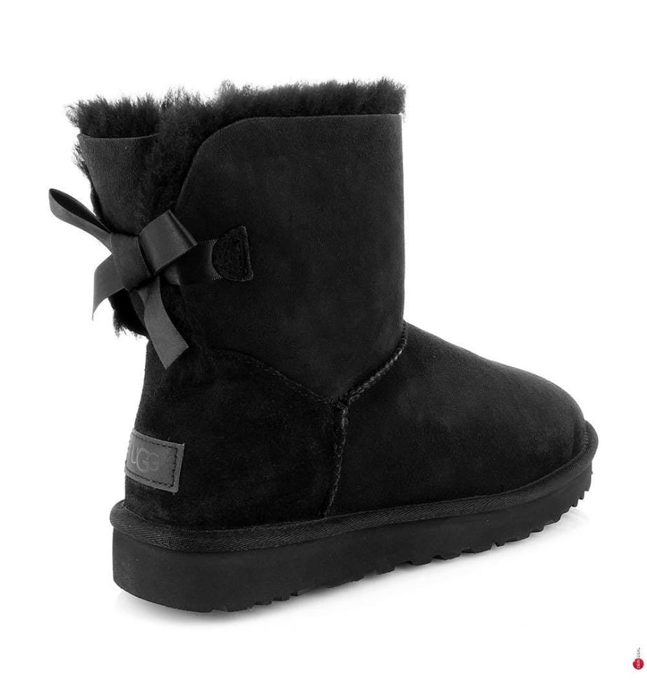 Lederstiefel Mini Bailey Bow II - Schwarz