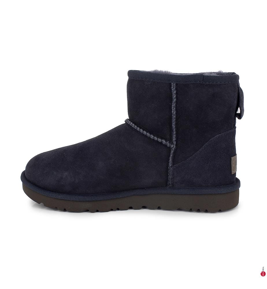 Lederstiefel Classic Mini II - Marinblau