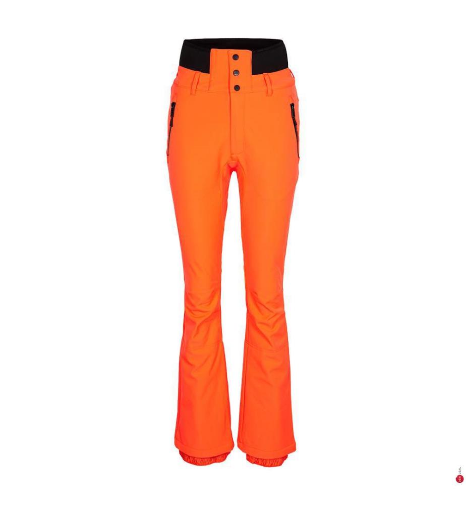 Adora Softshell Skihose - Schwarz und Koralle