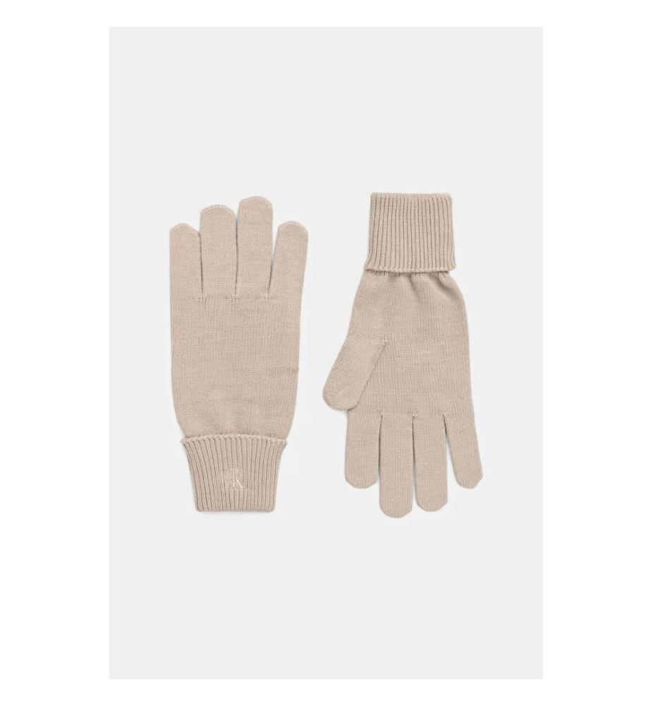 Rib Fine Gloves - Taupe