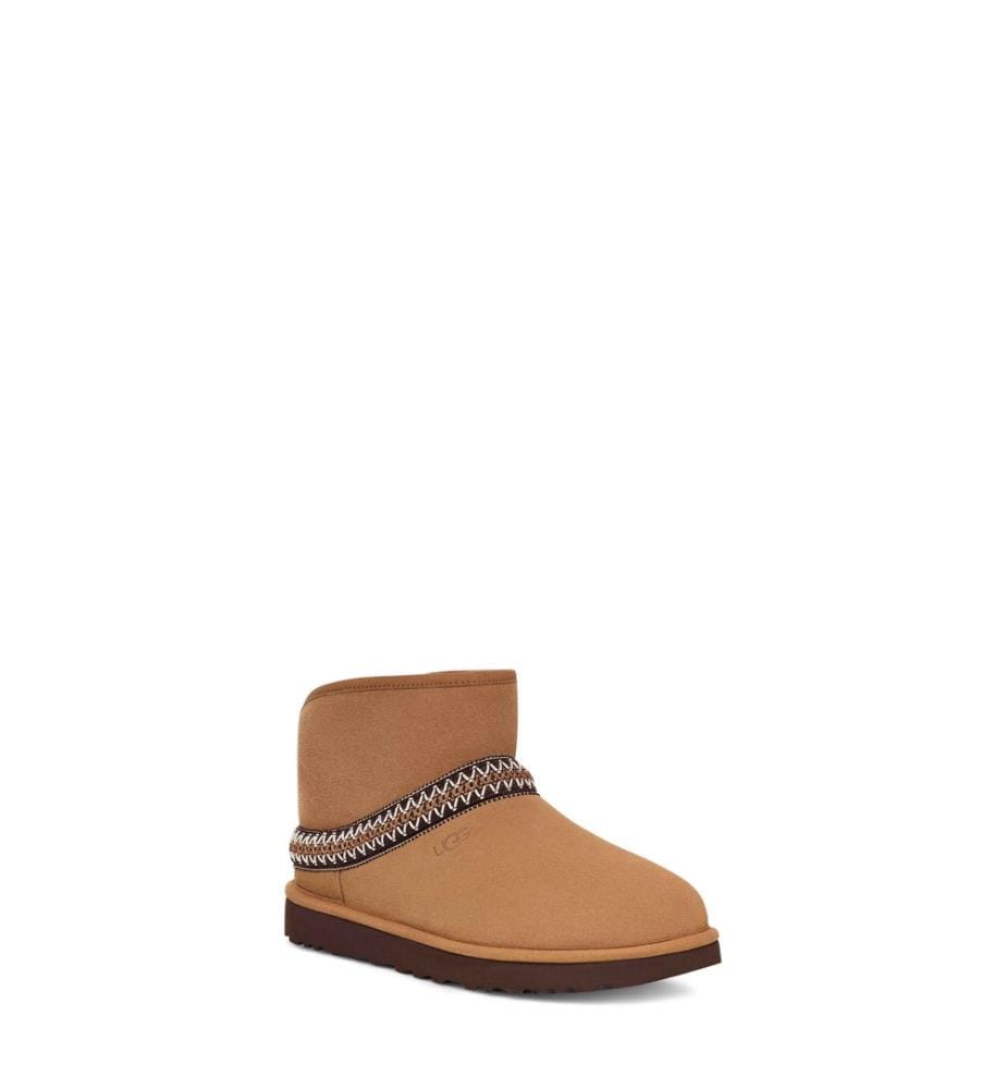 Klassische Mini-Halbmond-Stiefel - Braun