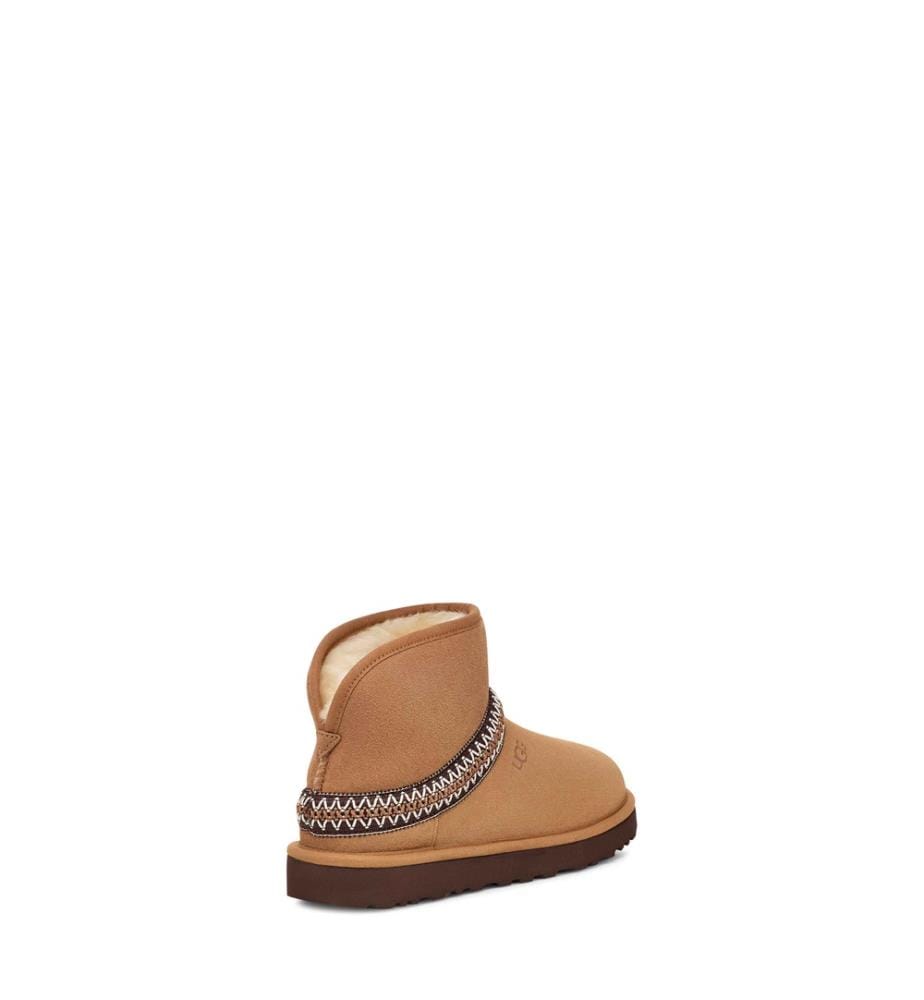 Klassische Mini-Halbmond-Stiefel - Braun