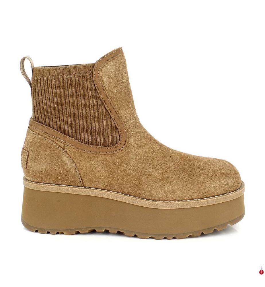 Chelsea-Boots Aus Gemischtem Leder - Braun