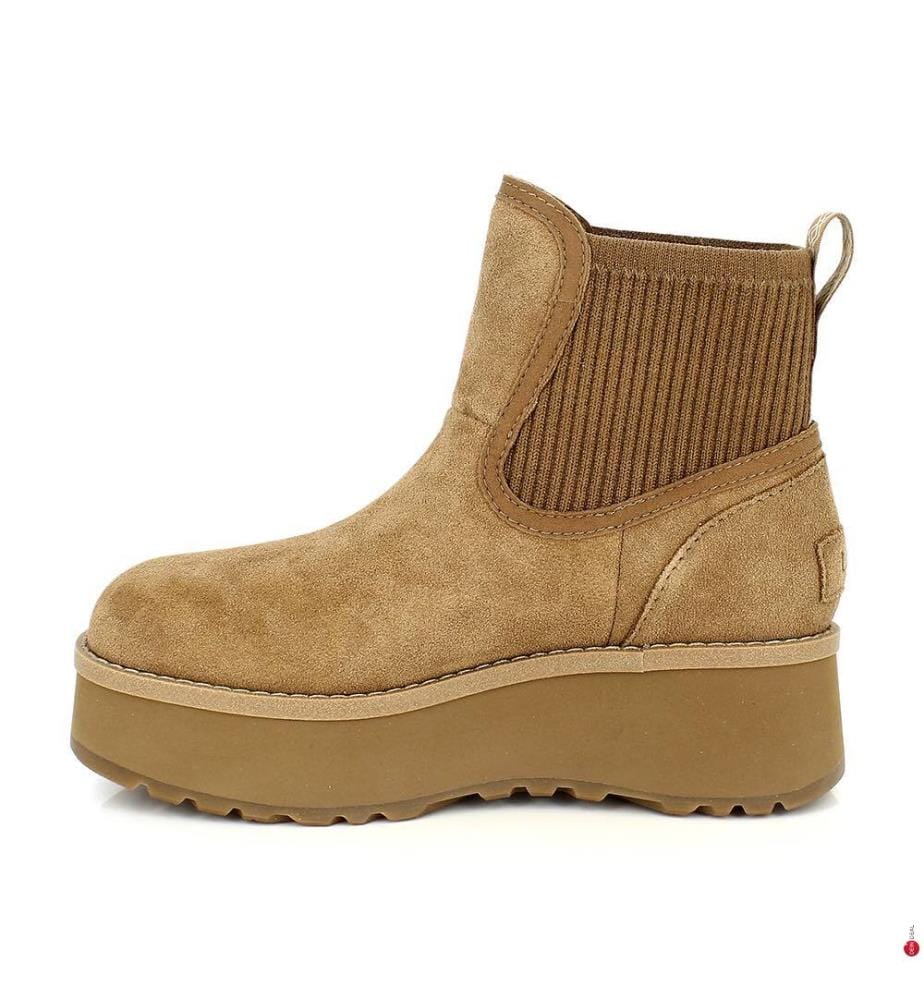 Chelsea-Boots Aus Gemischtem Leder - Braun