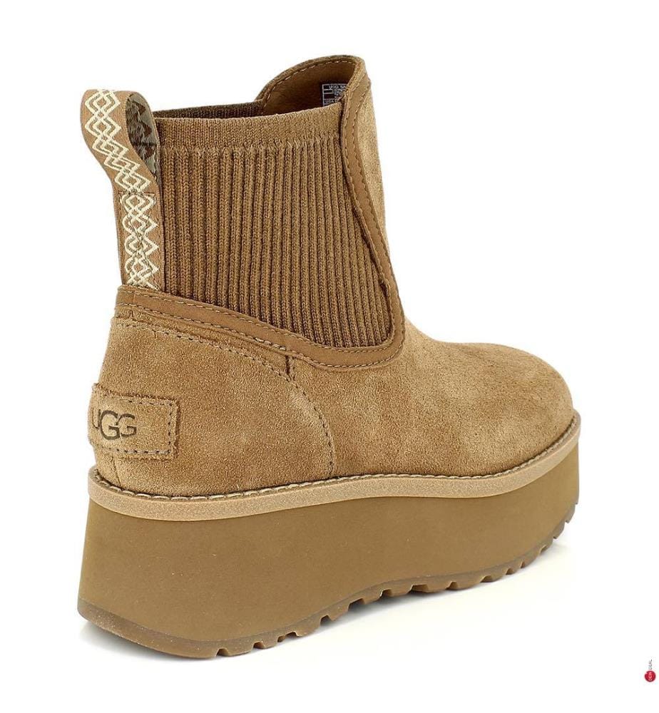 Chelsea-Boots Aus Gemischtem Leder - Braun