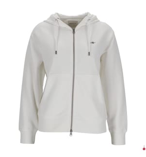 Shield zip-up hoodie - Ecru / Off-white