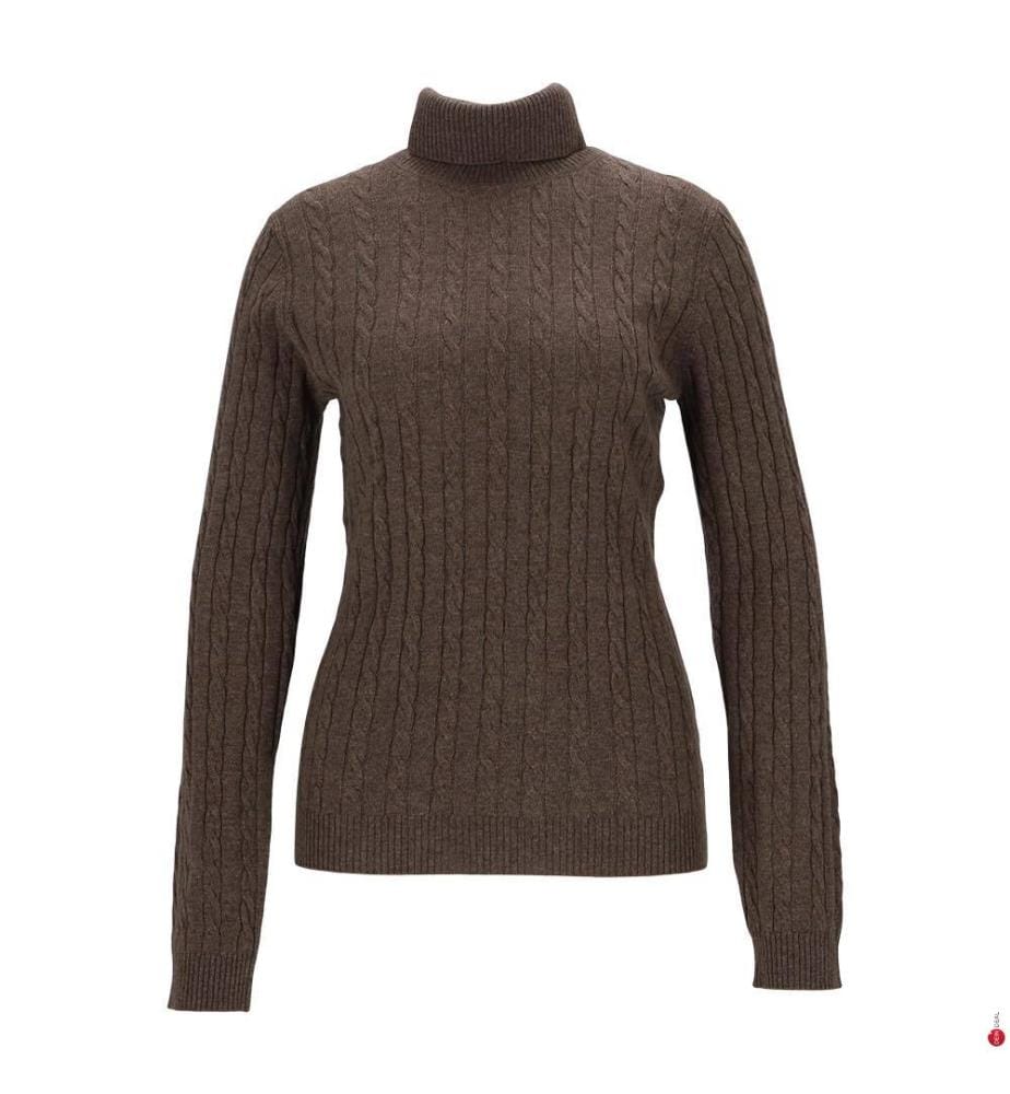 Rollkragenpullover – Braun