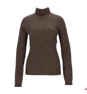 Rollkragenpullover – Braun