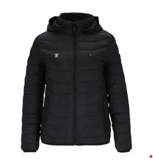 Wärmende Jacke mit Akku für Frauen - Schwarz