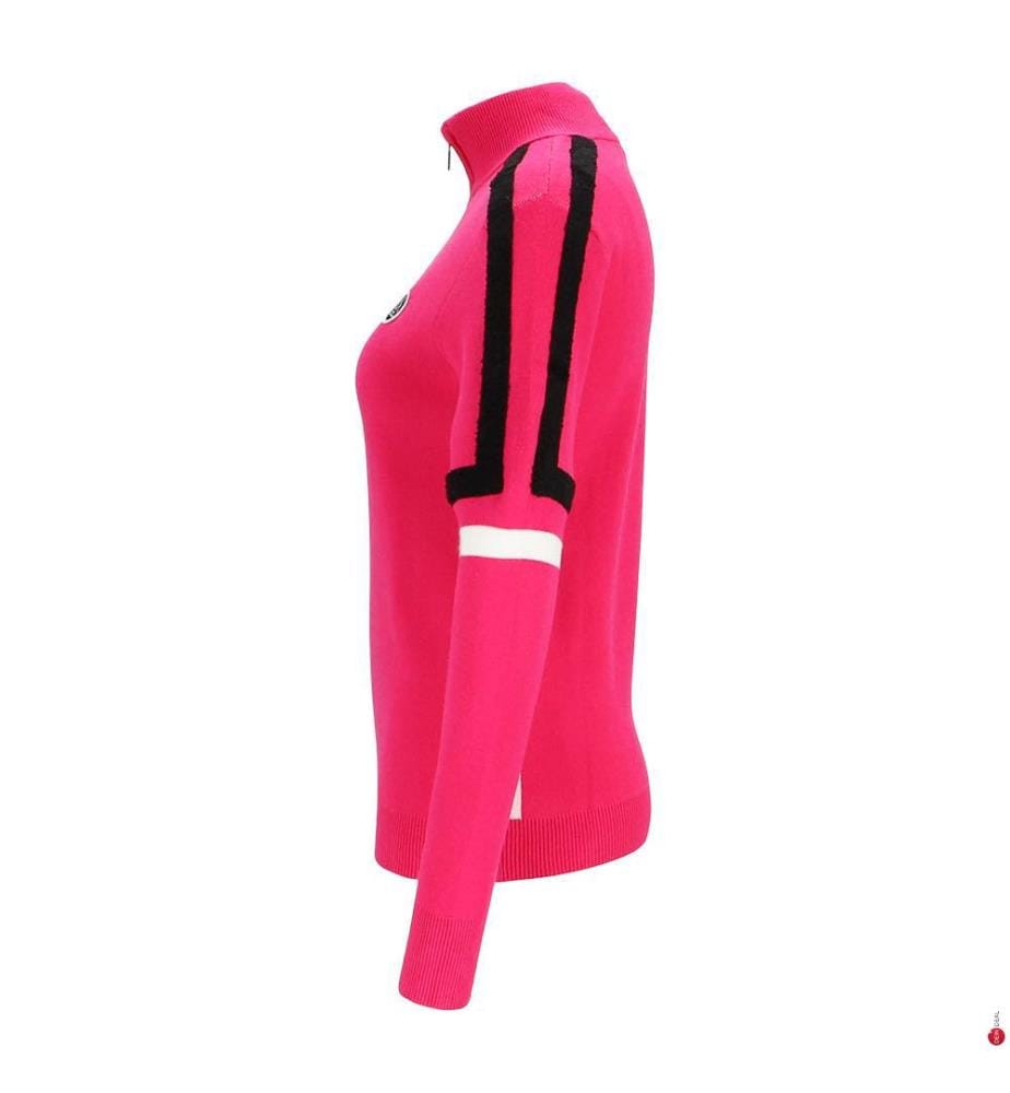 Rollkragenpullover - Fushia