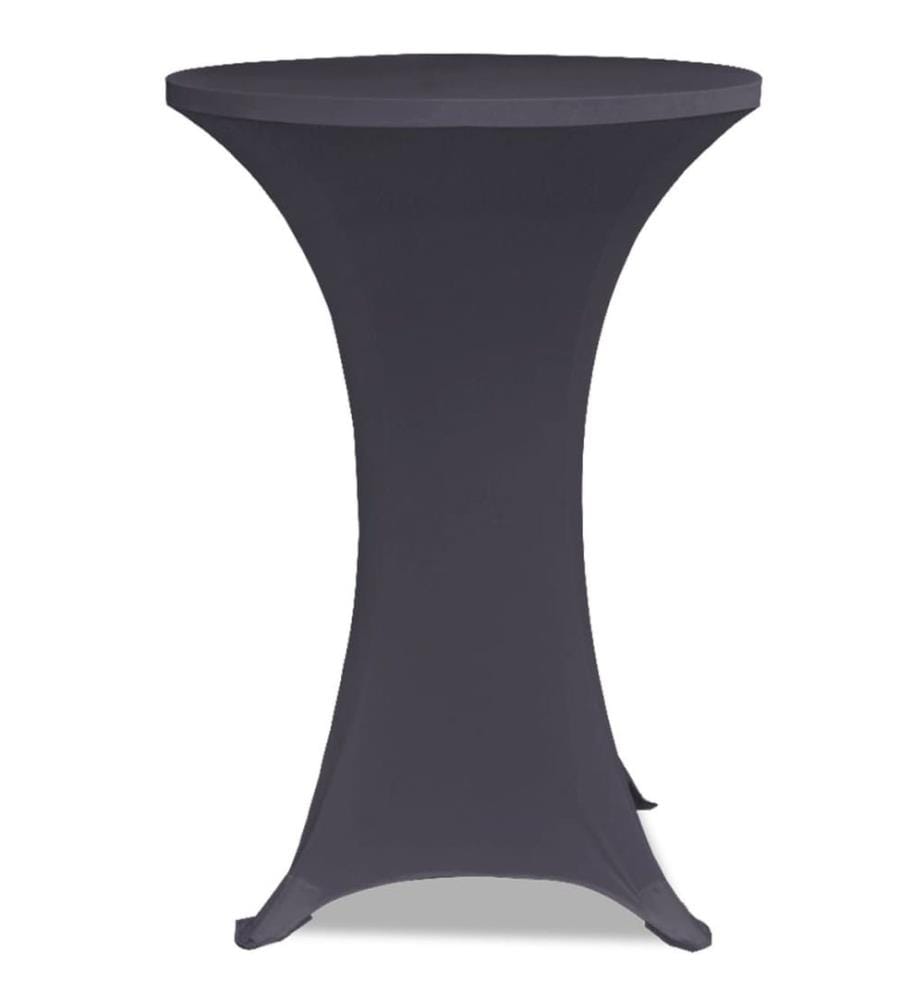 Tischhusse Stretchhusse 2 Stk 60 cm Anthrazit