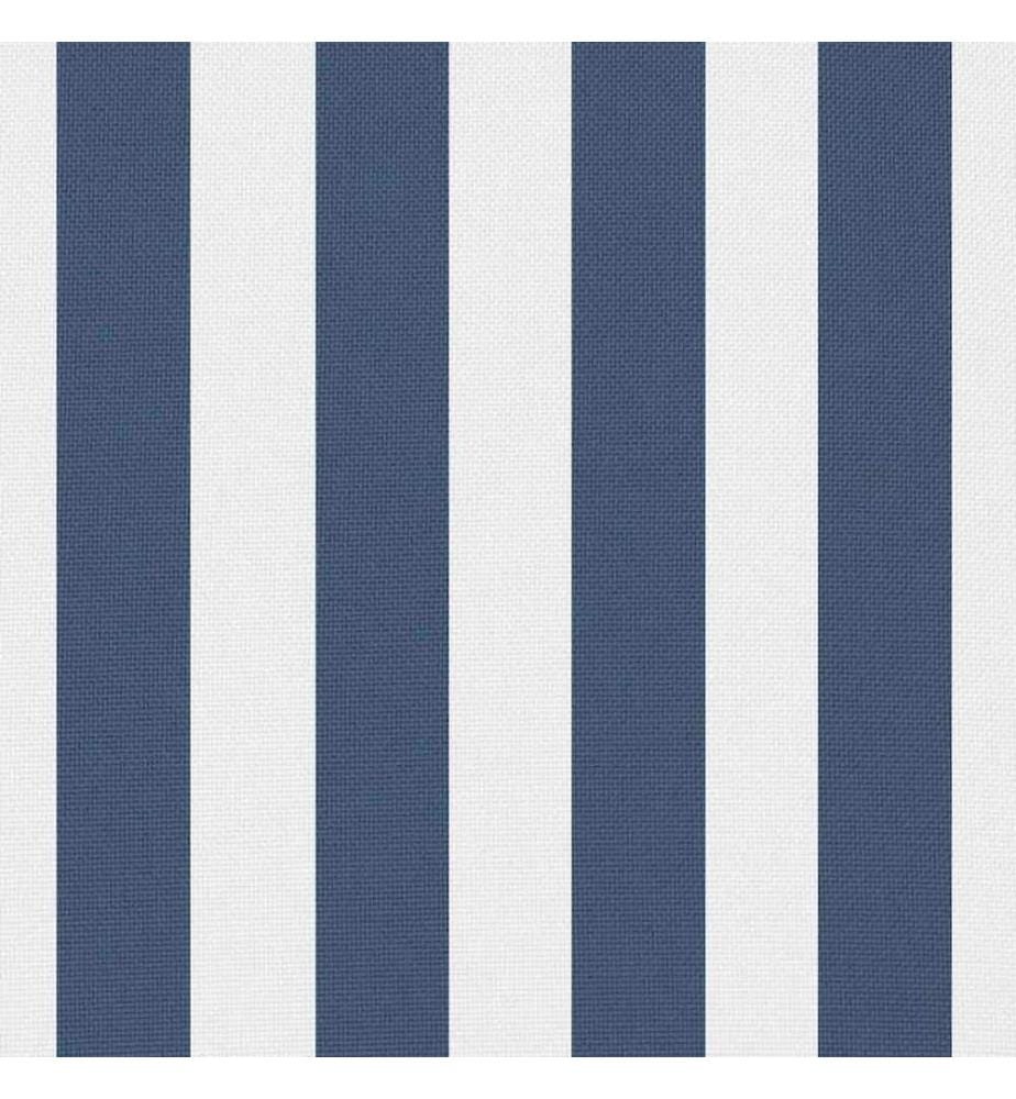 Gartenkissen 2 Stk. Streifenmuster 45 x 45 cm Marineblau