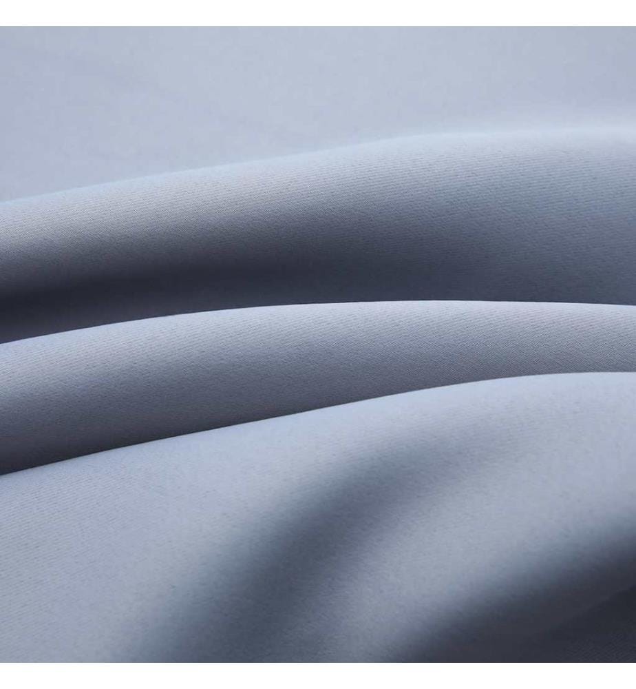Verdunkelungsvorhänge mit Metallösen 2 Stk. Grau 140x225cm