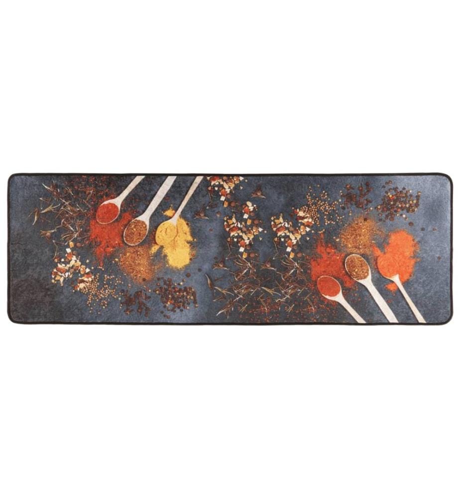 Küchenteppich Mehrfarbig 60x180 cm Waschbar Rutschfest