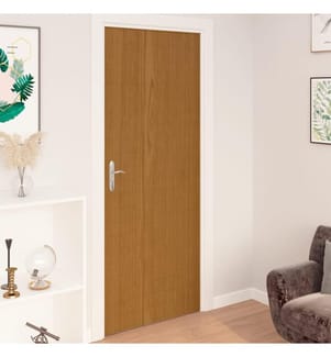 Selbstklebende Türfolien 2 Stk. Helle Eiche 210 x 90 cm PVC