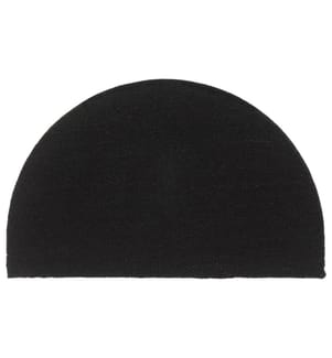 Fussmatte Schwarz Halbrund 50x80 cm Kokosfaser Getuftet