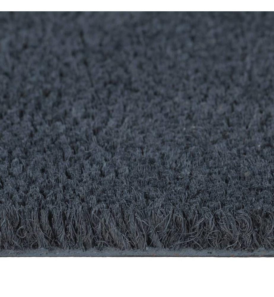 Fussmatte Dunkelgrau 100x200 cm Kokosfaser Getuftet