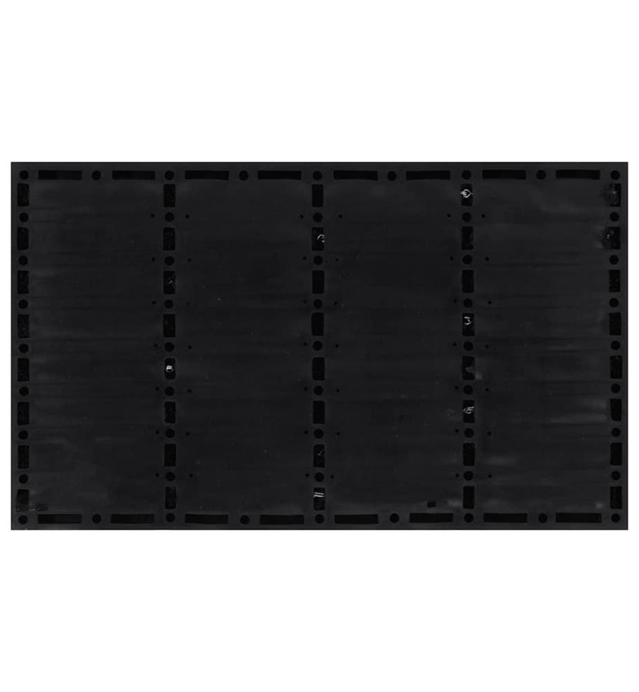 Paillasson rectangulaire 45x75 cm caoutchouc et fibre de coco