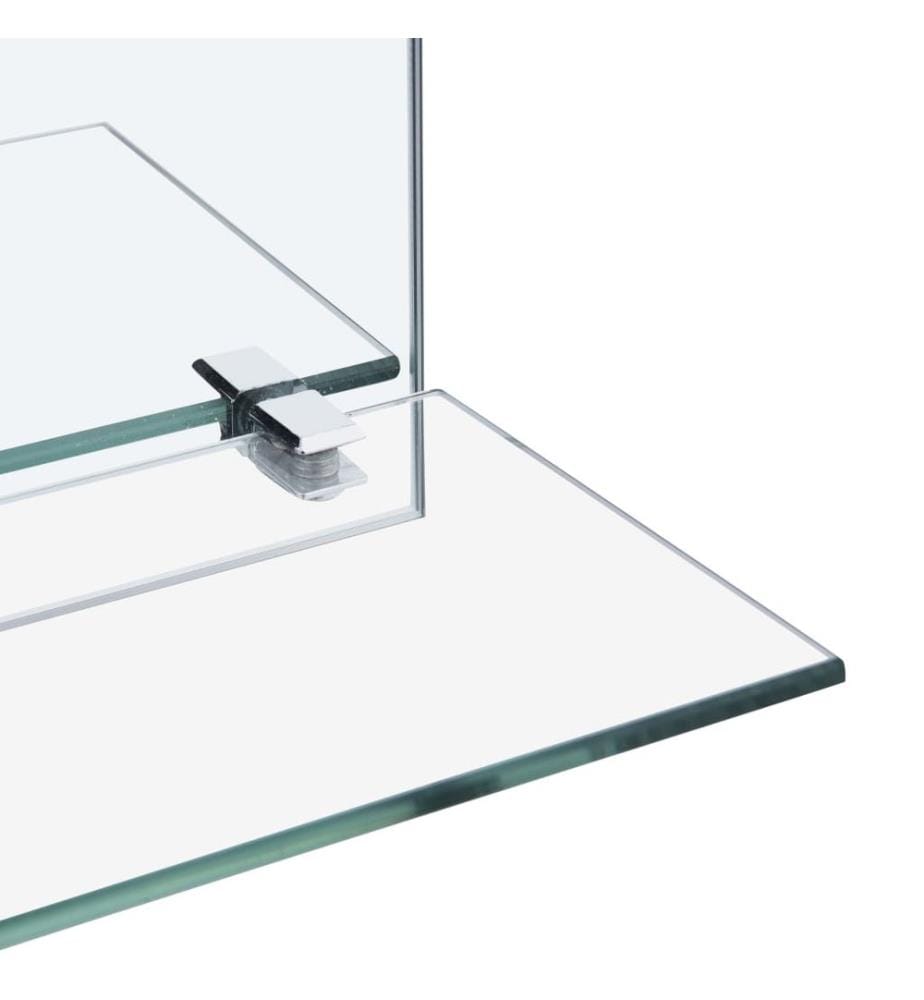 Wandspiegel mit Regal 50×50 cm Hartglas