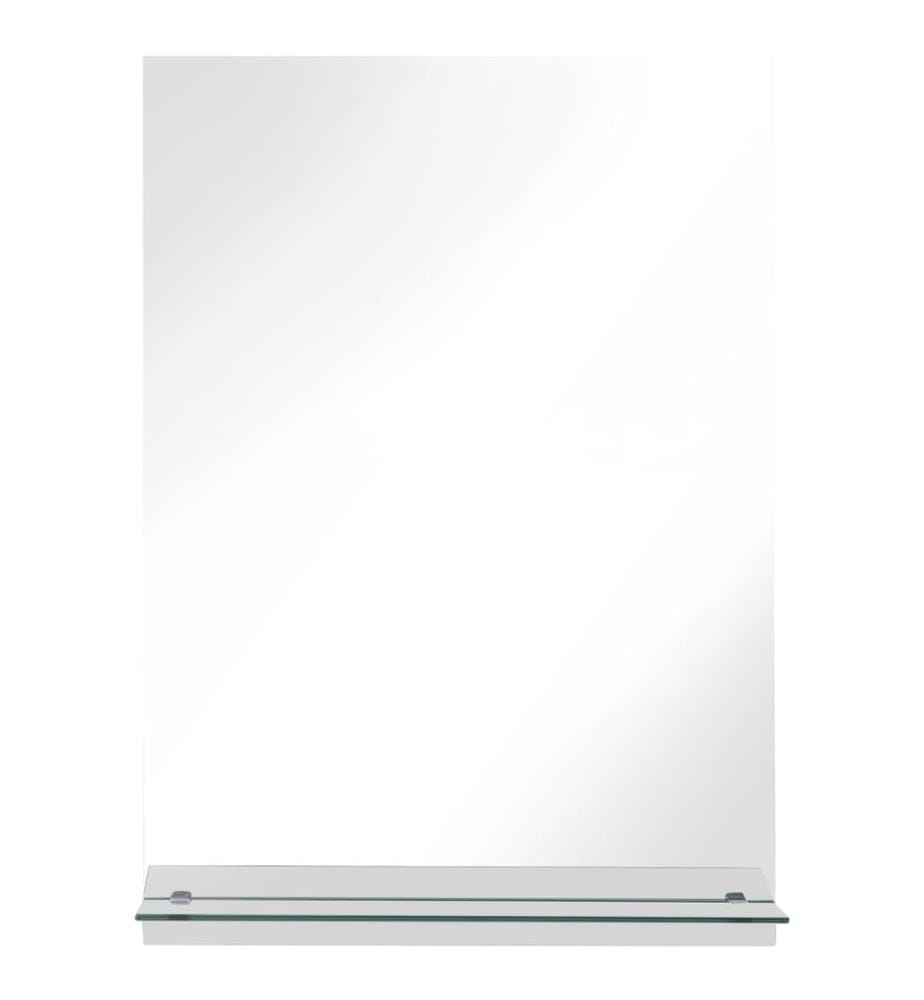Wandspiegel mit Regal 40×60 cm Hartglas