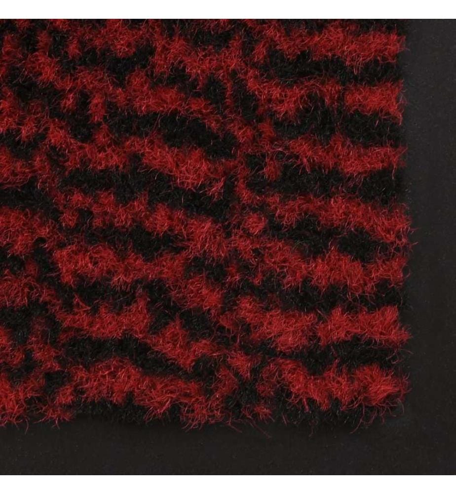 Paillassons rectangulaires 2 pcs 80 x 120 cm Rouge