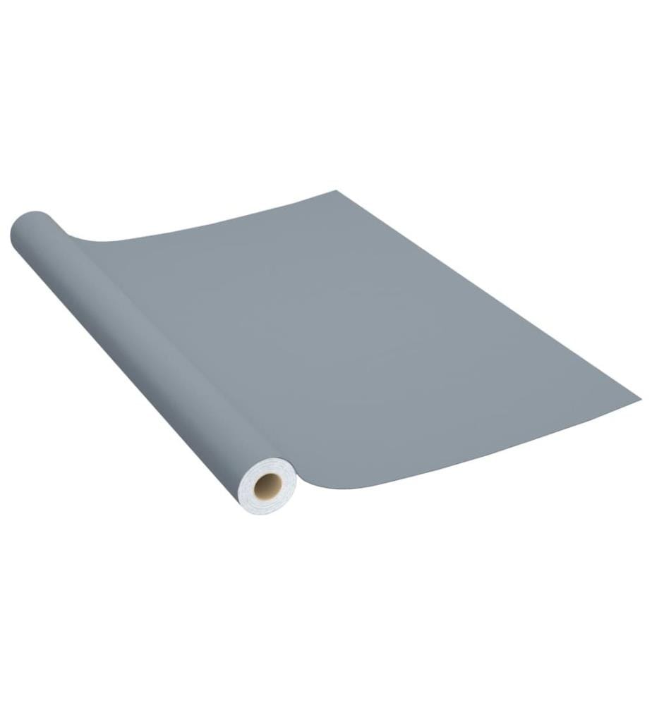 Möbelfolien Selbstklebend 2 Stk. Grau 500x90 cm PVC