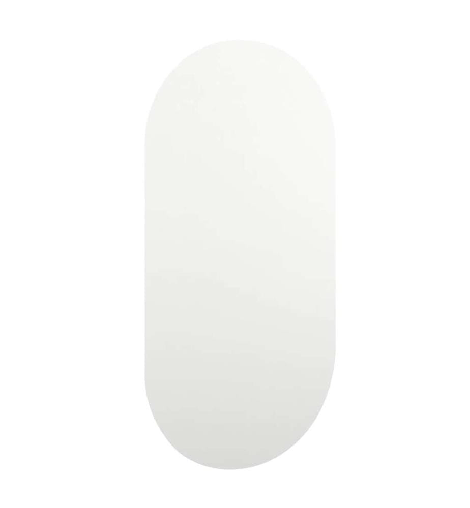 Spiegel mit LED-Leuchten 80x40 cm Glas Oval
