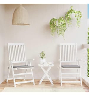 Gartenstuhl-Kissen 2 Stk. Grau 40x40x4 cm Oxford-Gewebe