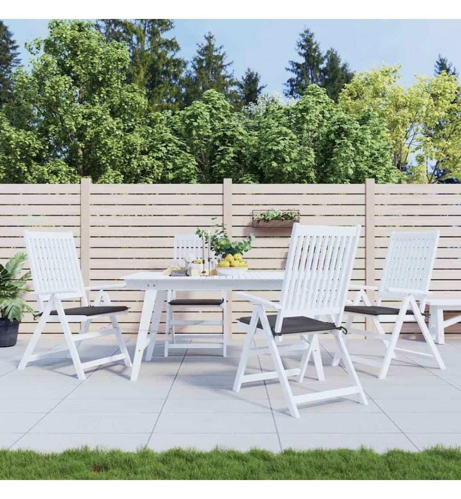 Gartenstuhl-Kissen 4 Stk. Anthrazit 50x50x3 cm Oxford-Gewebe