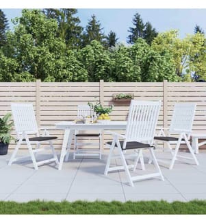 Gartenstuhl-Kissen 4 Stk. Anthrazit 50x50x3 cm Oxford-Gewebe