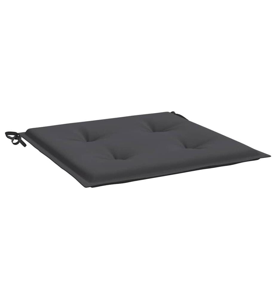 Gartenstuhl-Kissen 4 Stk. Anthrazit 50x50x3 cm Oxford-Gewebe