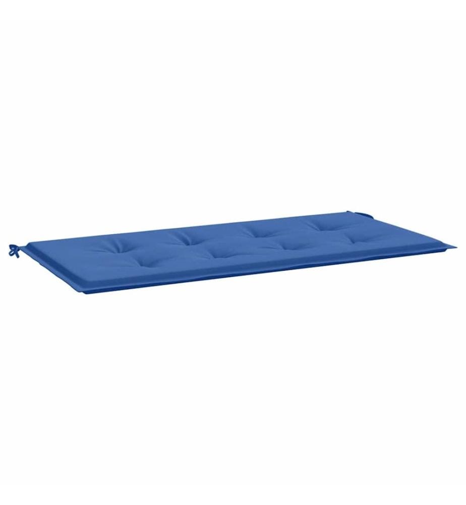 Coussin de banc de jardin bleu royal 100x50x3 cm tissu oxford