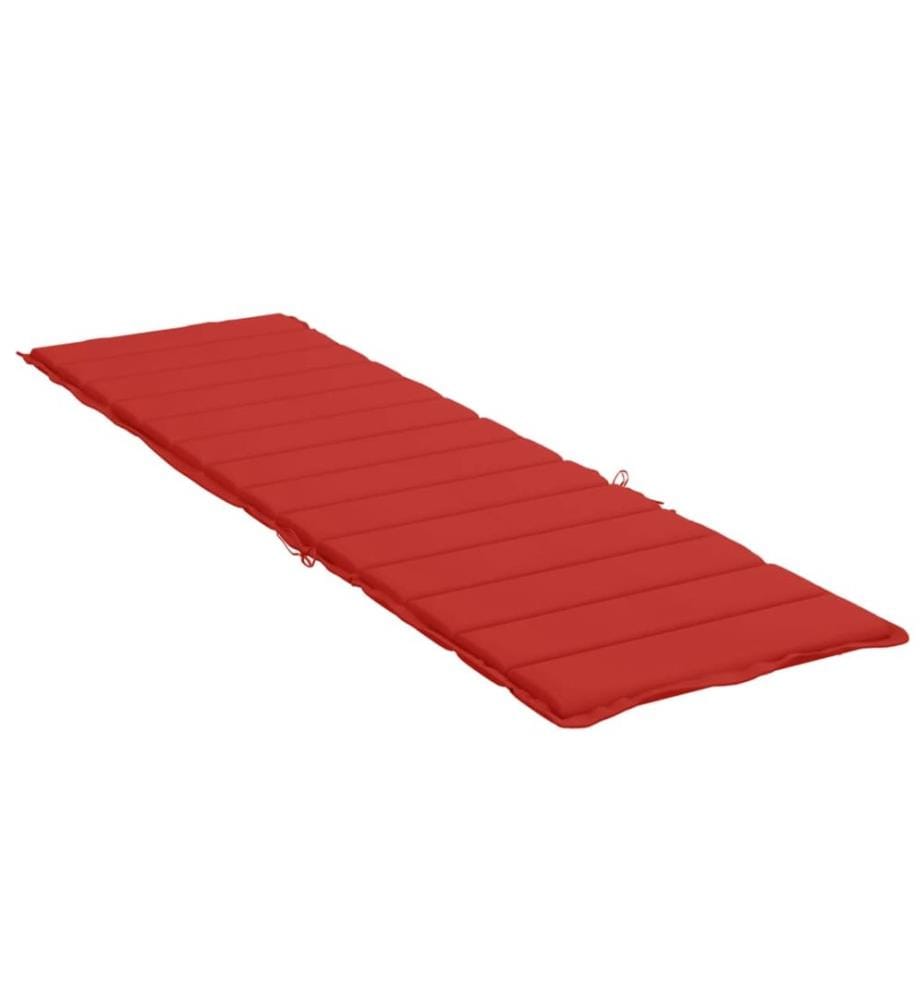 Sonnenliegen-Auflage Rot 200x50x3 cm Oxford-Gewebe