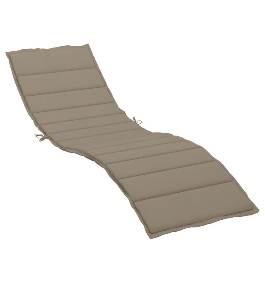 Sonnenliegen-Auflage Taupe 200x50x3 cm Oxford-Gewebe