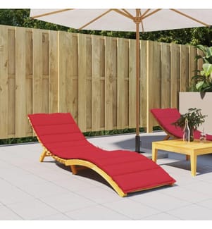 Sonnenliegen-Auflage Rot 200x70x3 cm Oxford-Gewebe