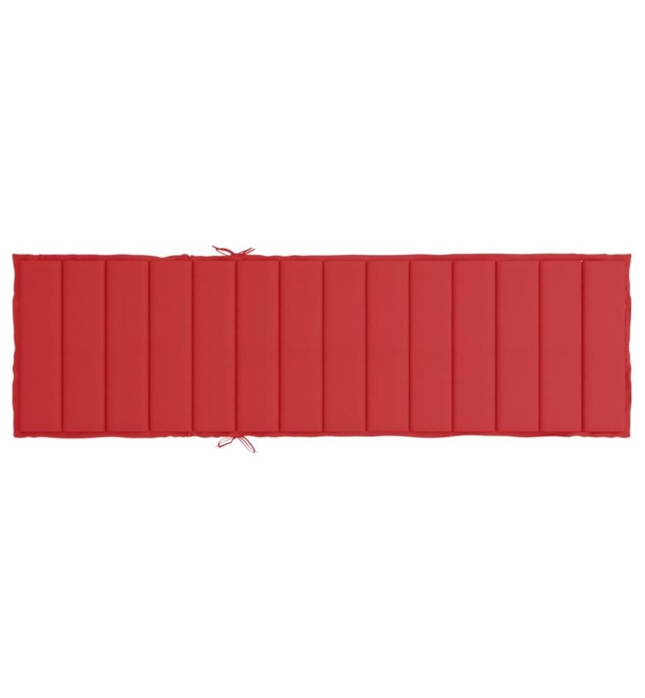 Sonnenliegen-Auflage Rot 200x70x3 cm Oxford-Gewebe