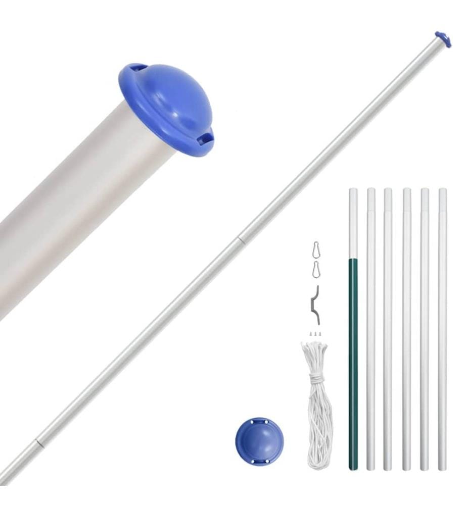 Flagge Spaniens mit Mast 6,08 m Aluminium