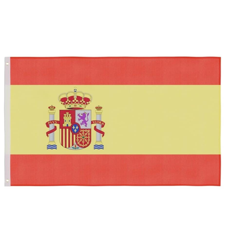 Flagge Spaniens mit Mast 6,08 m Aluminium