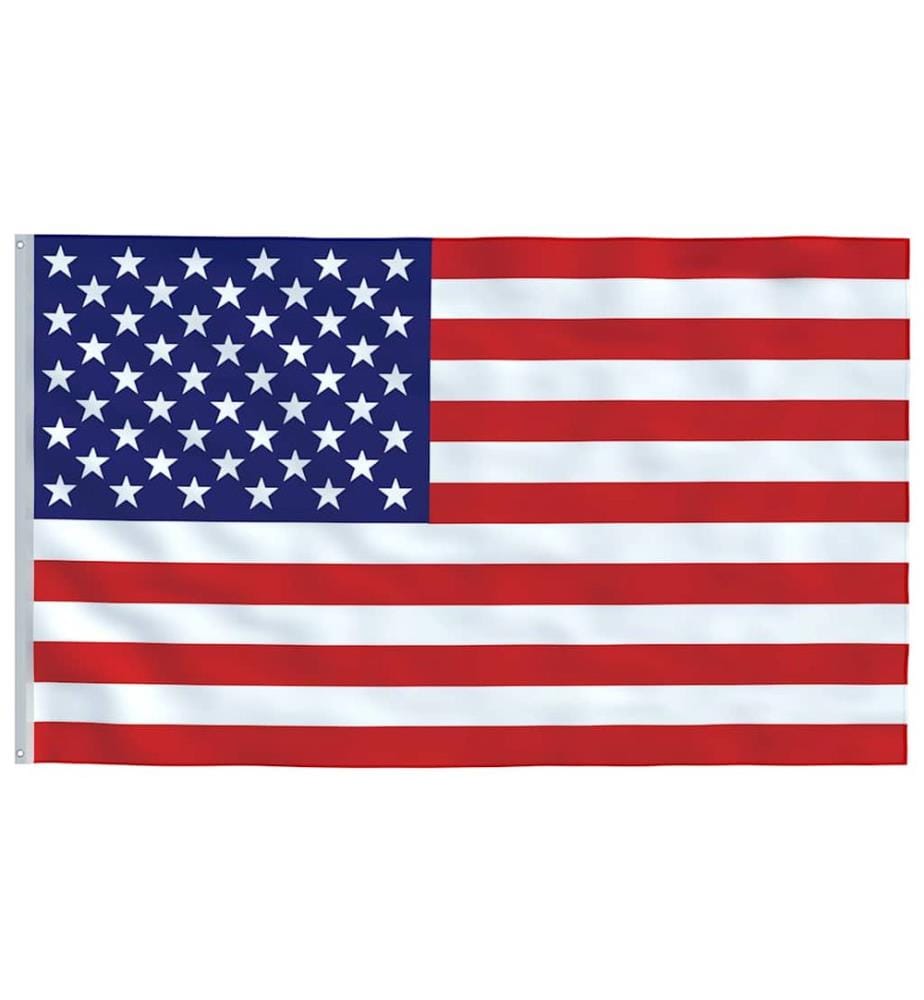Drapeau des États-Unis et mât 6,08 m Aluminium