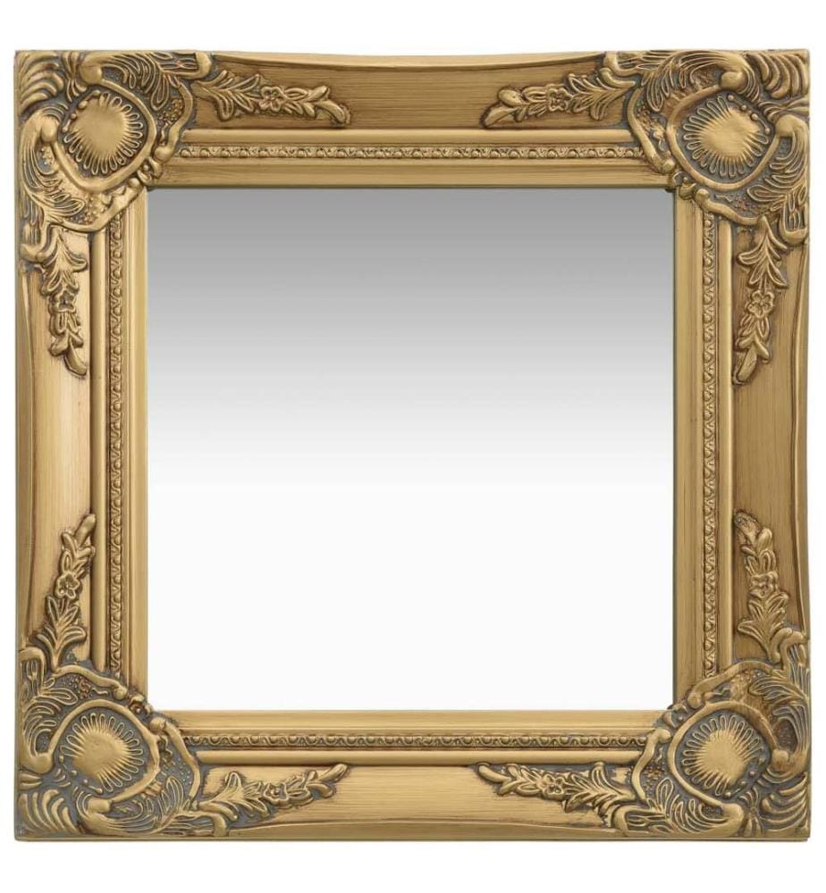 Wandspiegel im Barock-Stil 40x40 cm Golden